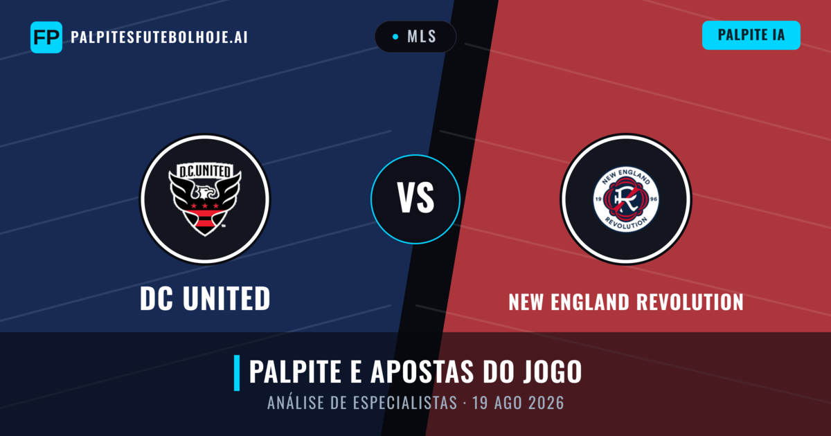 DC United vs New England Revolution — prognóstico e prévia do jogo