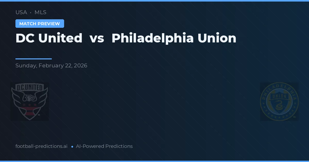DC United vs Philadelphia Union — prognóstico e prévia do jogo