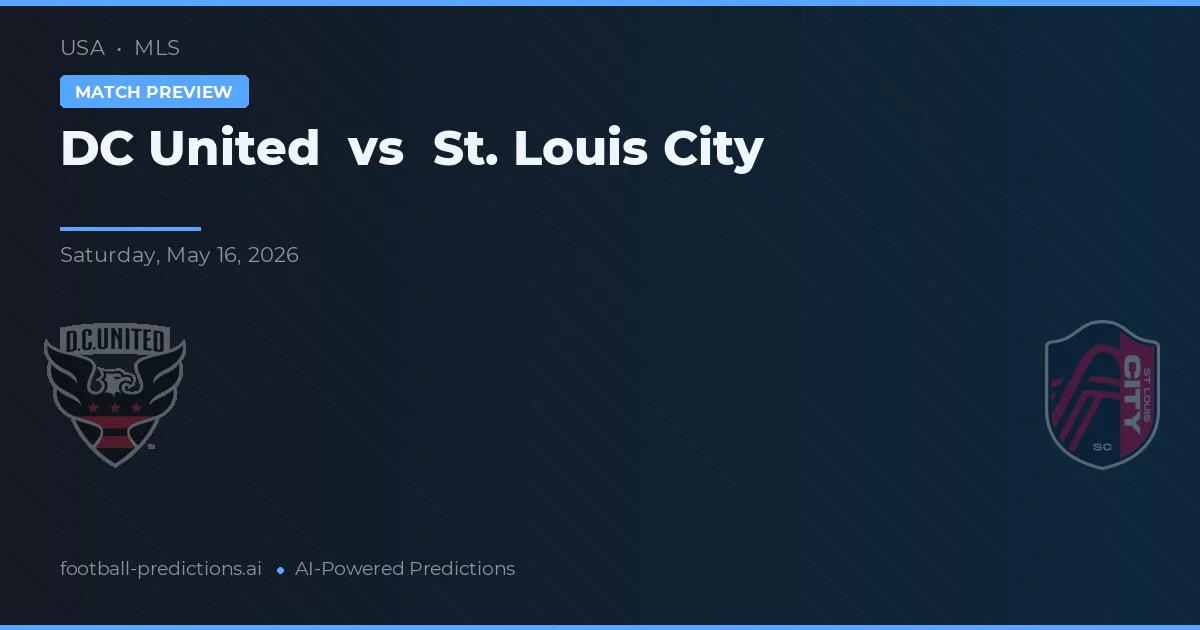 DC United vs St. Louis City — prognóstico e prévia do jogo