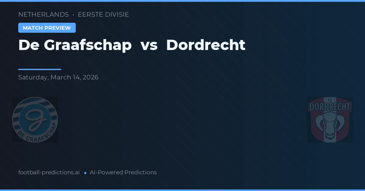 De Graafschap vs Dordrecht — prognóstico e prévia do jogo