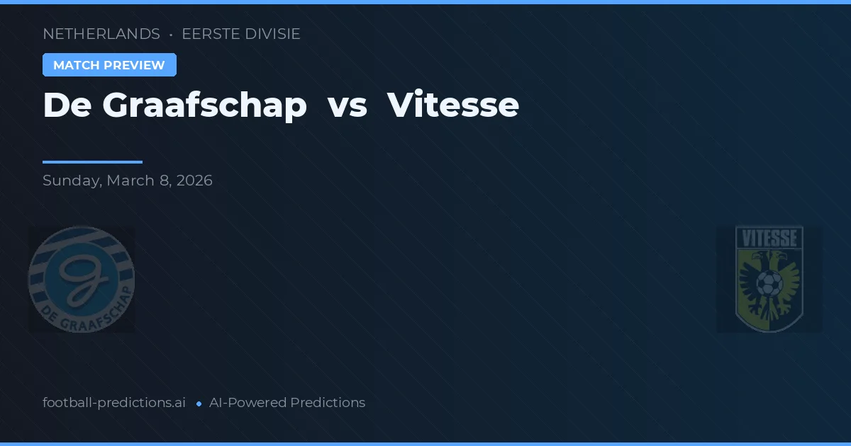 De Graafschap vs Vitesse — prognóstico e prévia do jogo