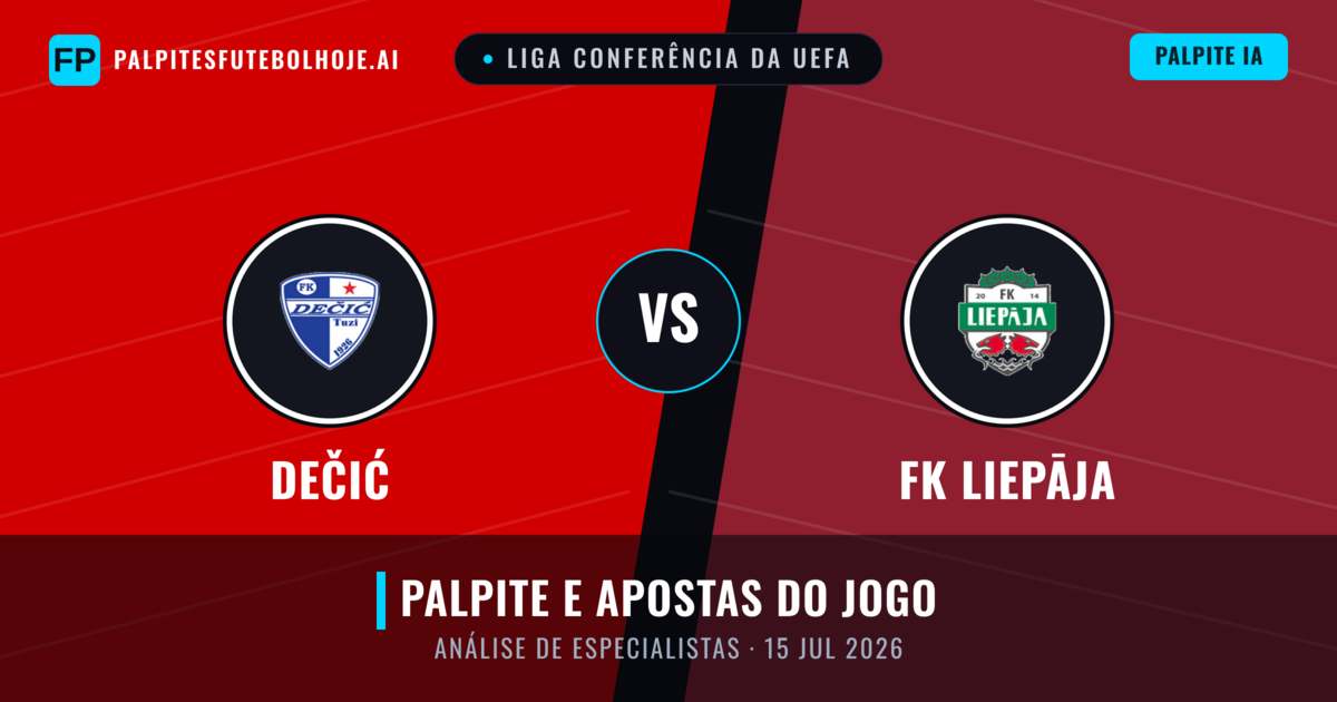 Dečić vs FK Liepāja — prognóstico e prévia do jogo