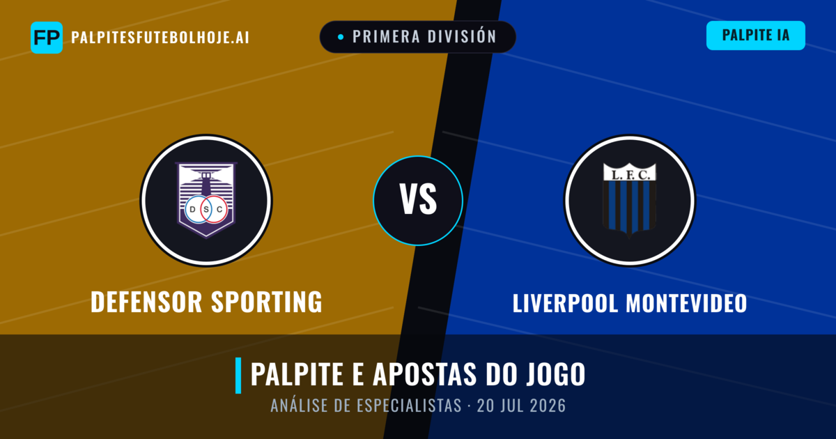 Defensor Sporting vs Liverpool Montevideo — prognóstico e prévia do jogo