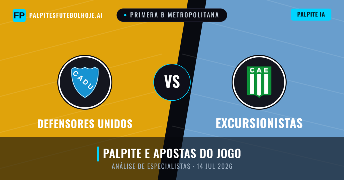 Defensores Unidos vs Excursionistas — prognóstico e prévia do jogo