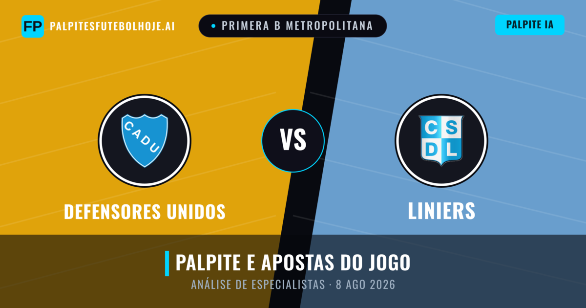 Defensores Unidos vs Liniers — prognóstico e prévia do jogo