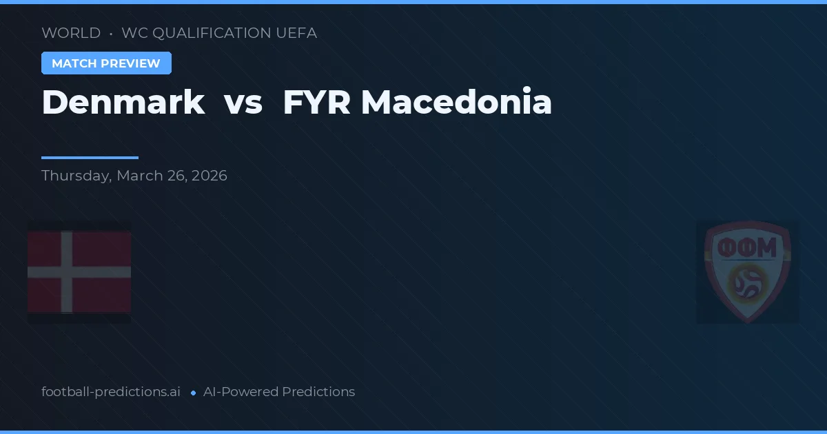 Dinamarca vs Macedônia do Norte — prognóstico e prévia do jogo