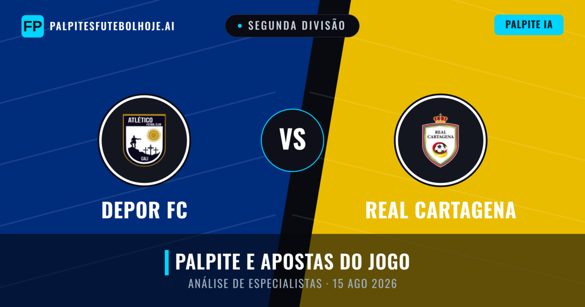 Depor FC vs Real Cartagena — prognóstico e prévia do jogo