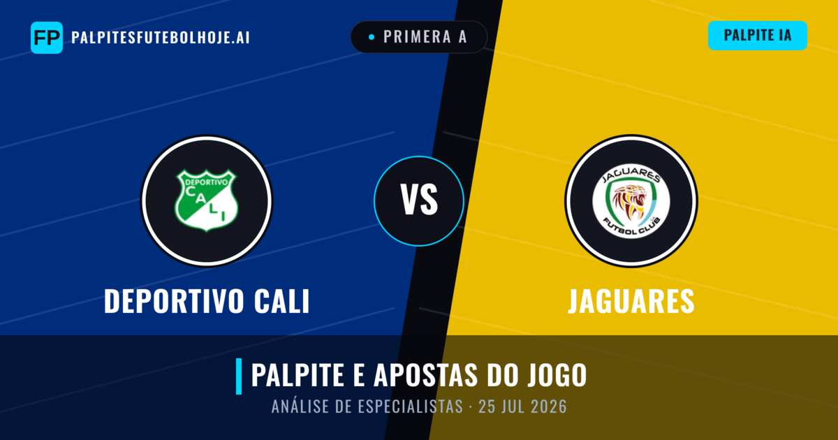 Deportivo Cali vs Jaguares — prognóstico e prévia do jogo