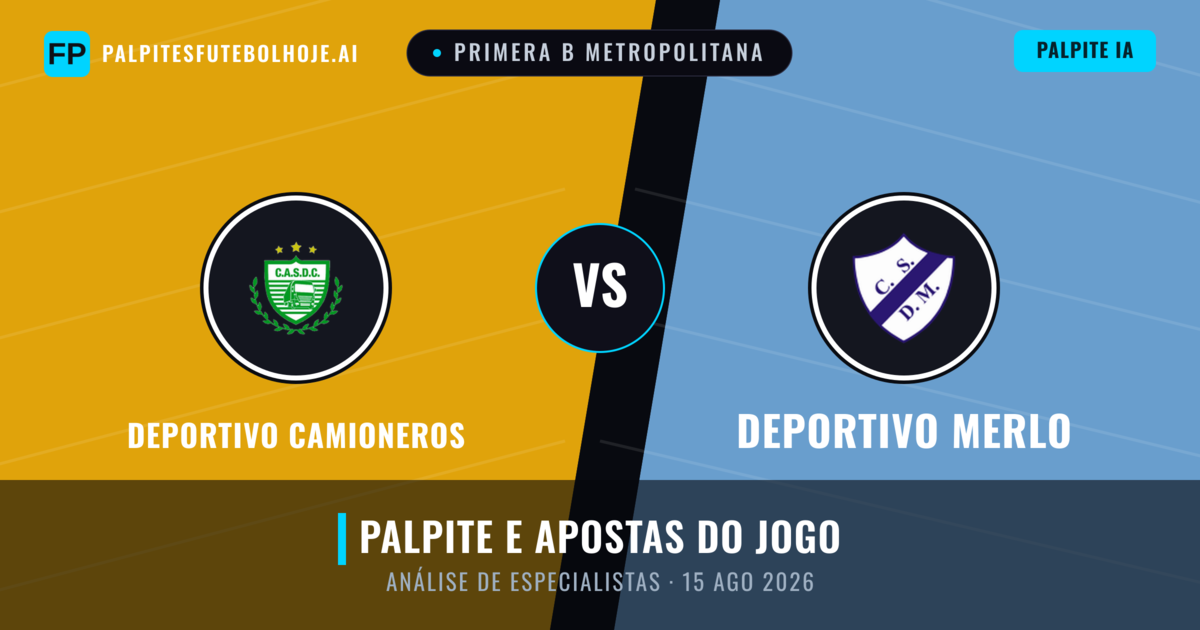 Deportivo Camioneros vs Deportivo Merlo — prognóstico e prévia do jogo