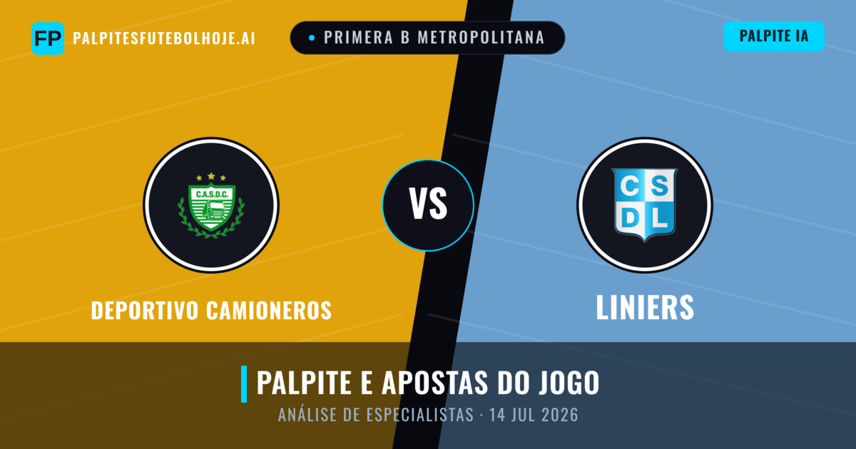 Deportivo Camioneros vs Liniers — prognóstico e prévia do jogo