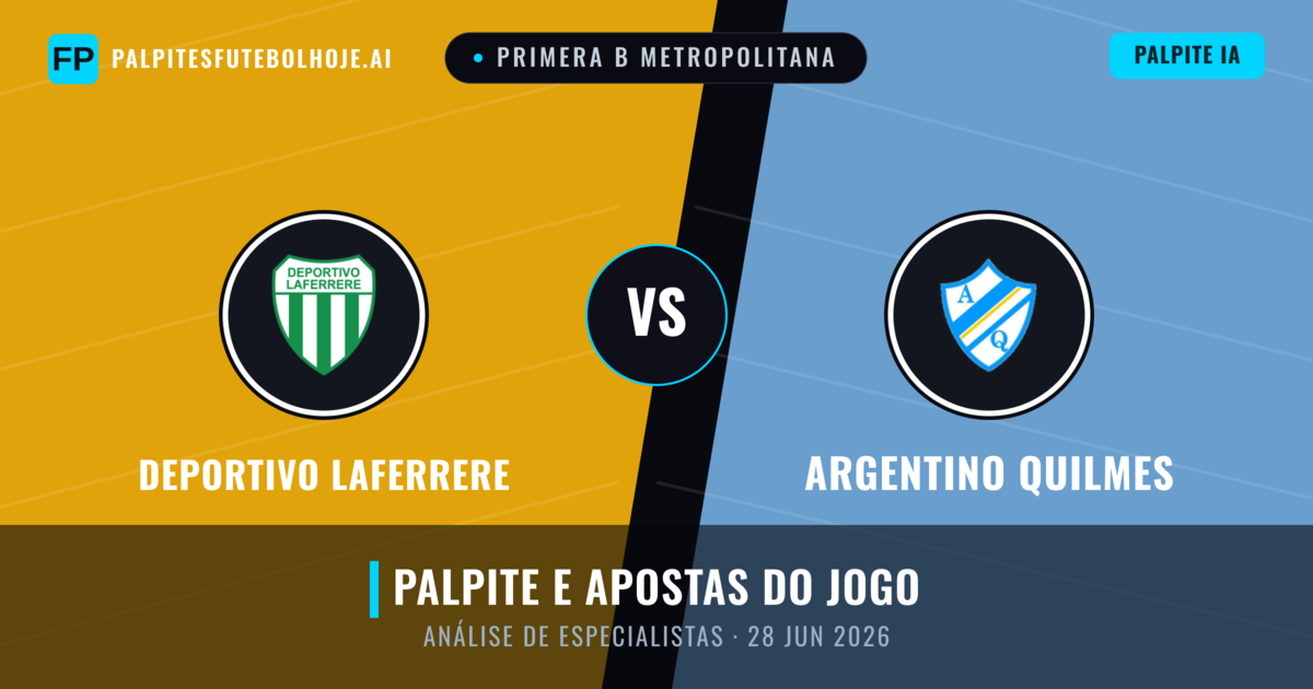 Deportivo Laferrere vs Argentino Quilmes — prognóstico e prévia do jogo