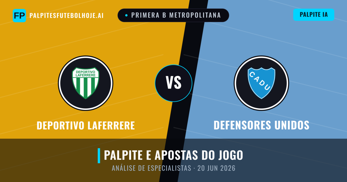 Deportivo Laferrere vs Defensores Unidos — prognóstico e prévia do jogo