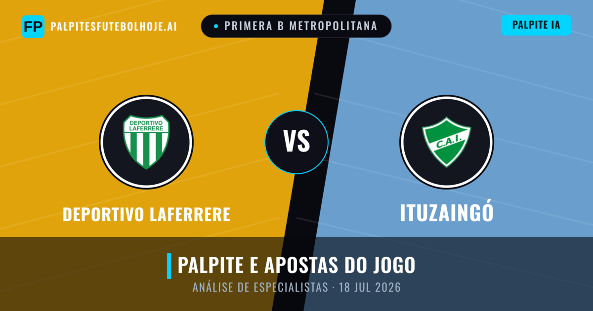 Deportivo Laferrere vs Ituzaingó — prognóstico e prévia do jogo