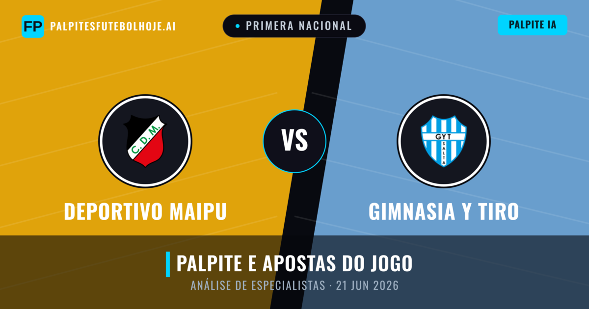 Deportivo Maipu vs Gimnasia y Tiro — prognóstico e prévia do jogo