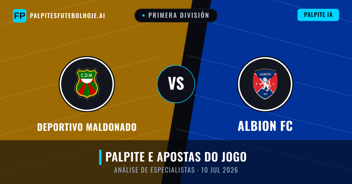 Deportivo Maldonado vs Albion FC — prognóstico e prévia do jogo