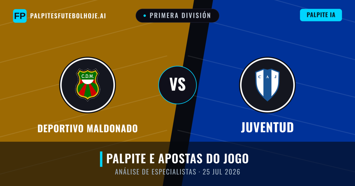 Deportivo Maldonado vs Juventud — prognóstico e prévia do jogo