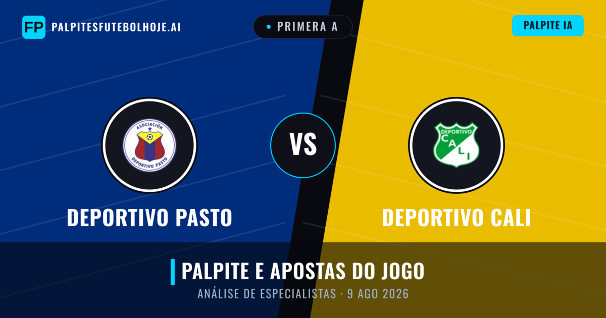 Deportivo Pasto vs Deportivo Cali — prognóstico e prévia do jogo