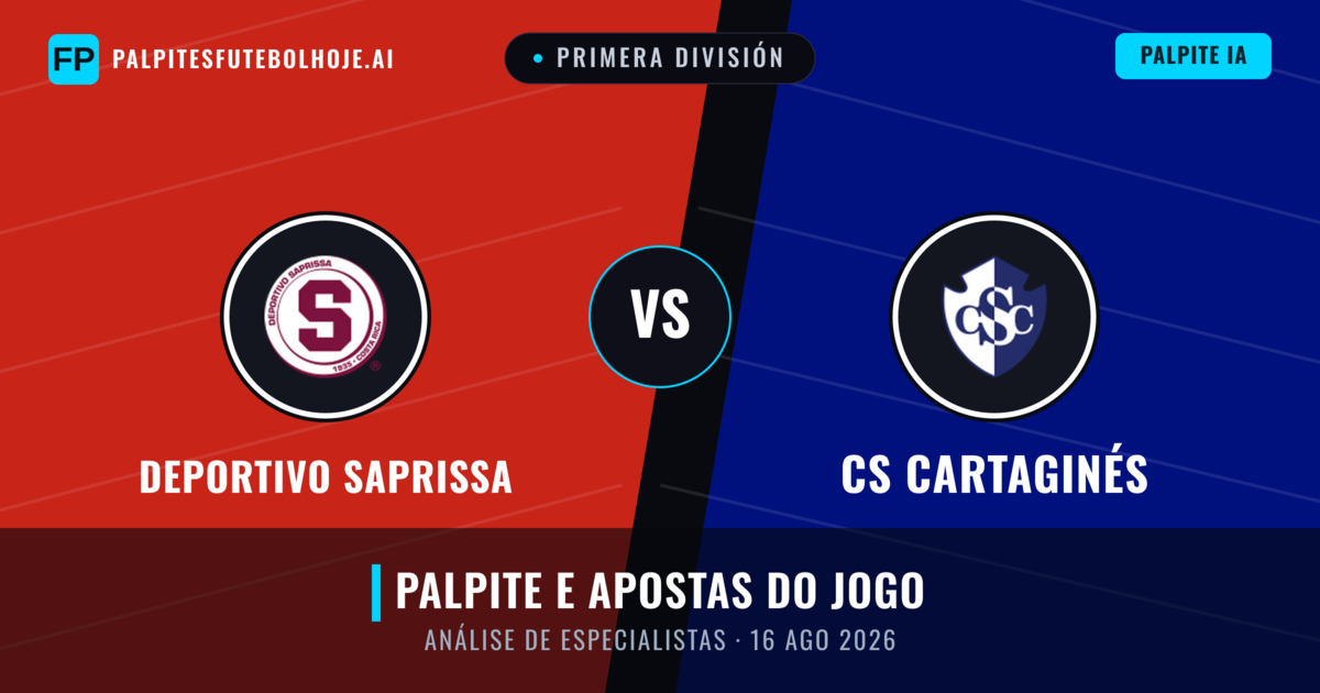 Deportivo Saprissa vs CS Cartaginés — prognóstico e prévia do jogo