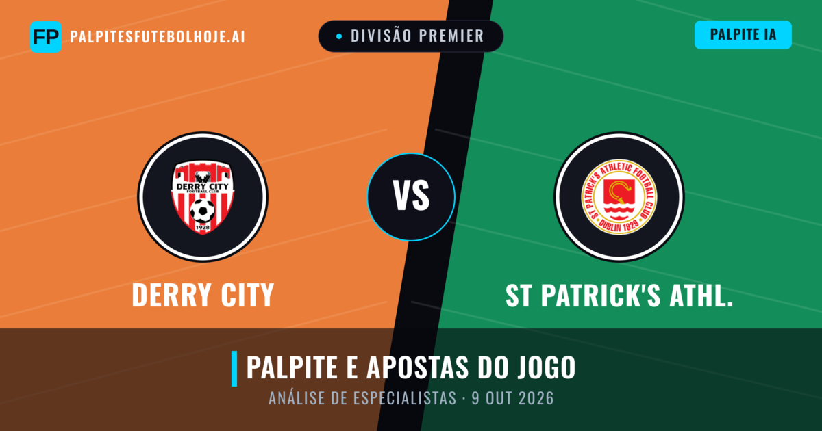 Derry City vs St Patrick's Athl. — prognóstico e prévia do jogo