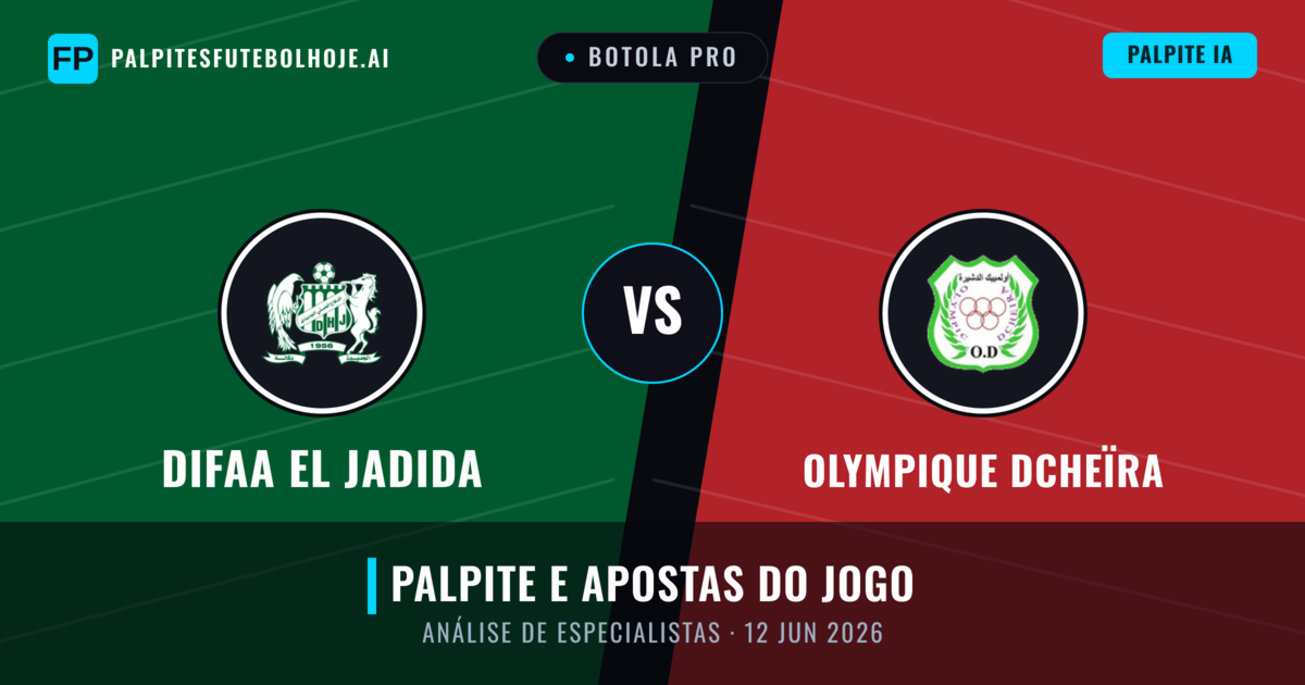 Difaa EL Jadida vs Olympique Dcheïra — prognóstico e prévia do jogo