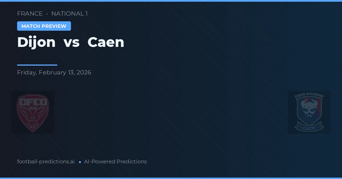 Dijon vs Caen — prognóstico e prévia do jogo