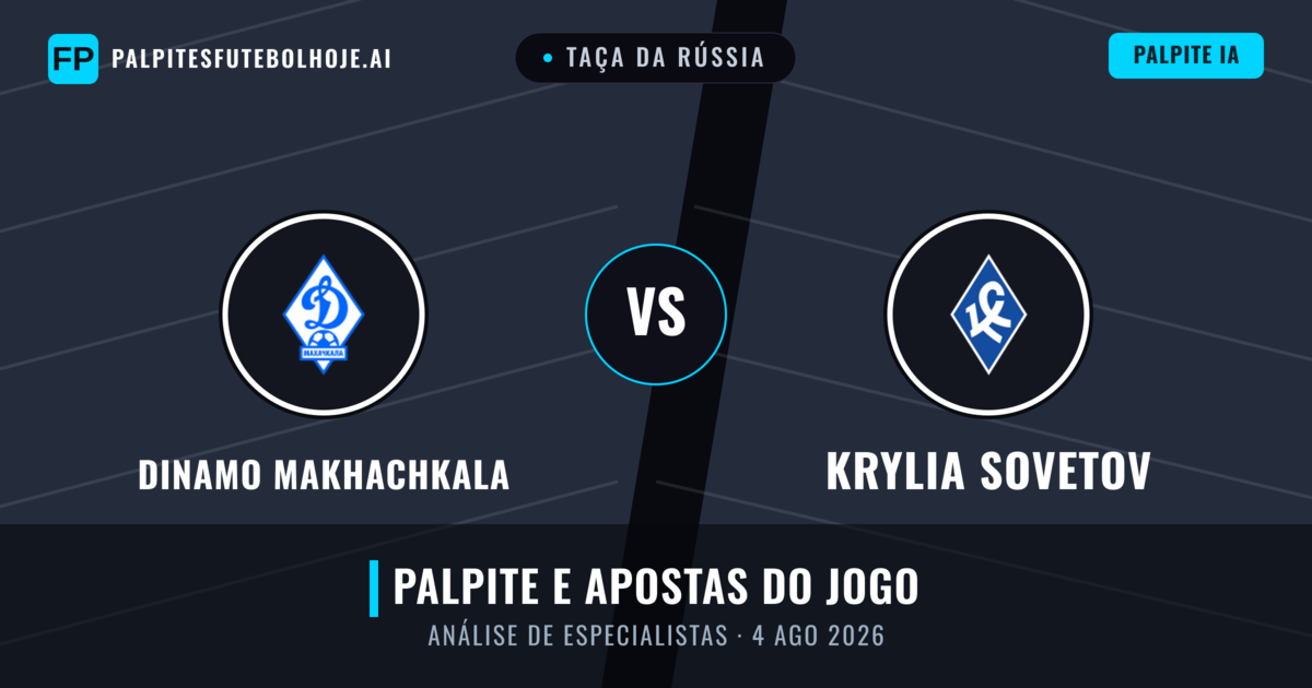 Dinamo Makhachkala vs Krylia Sovetov — prognóstico e prévia do jogo