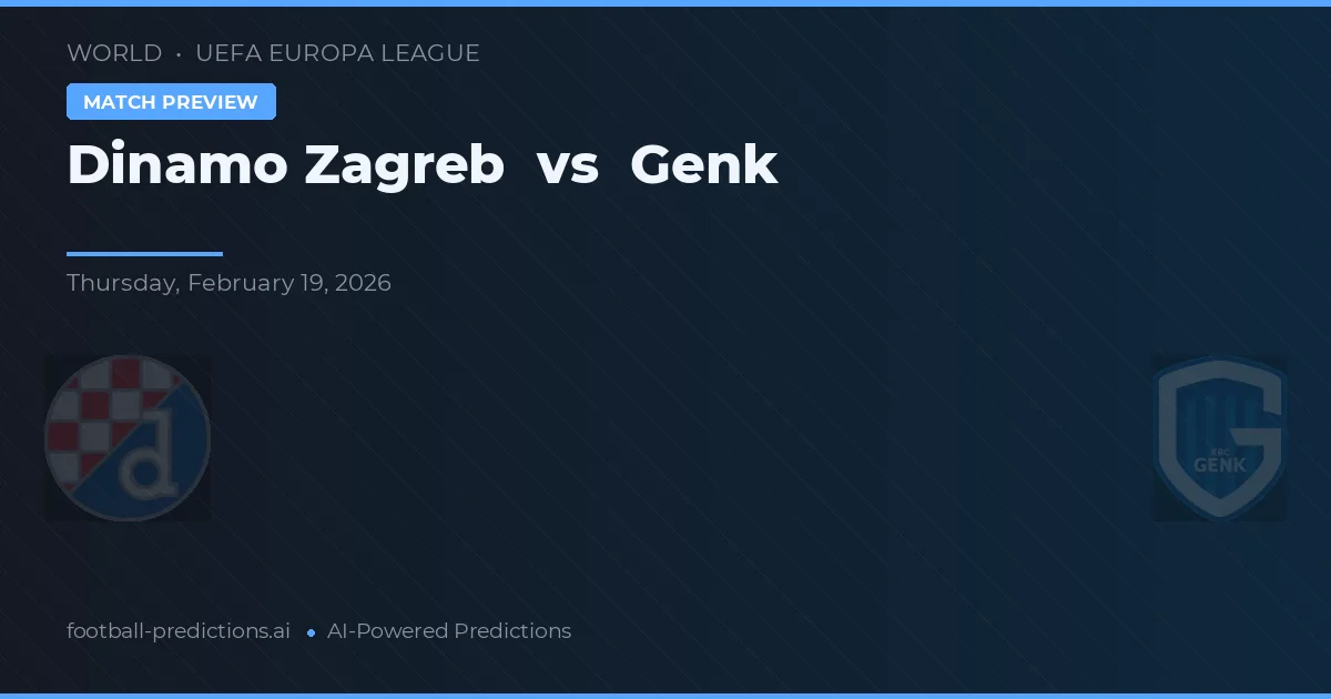Dinamo Zagreb vs Genk — prognóstico e prévia do jogo