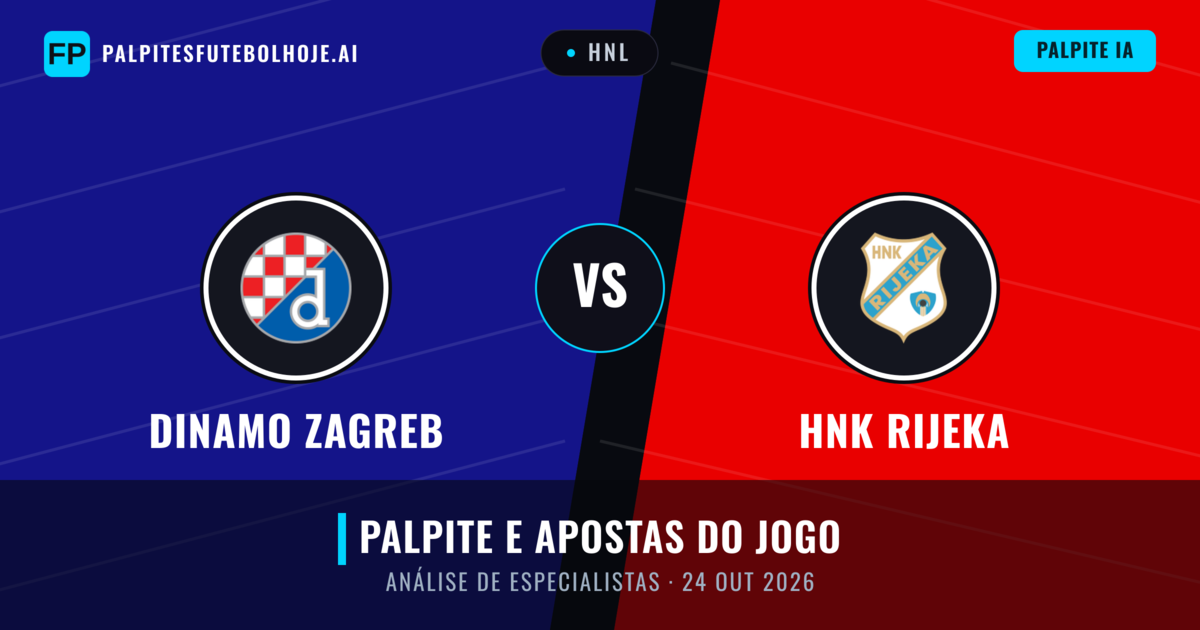 Dinamo Zagreb vs HNK Rijeka — prognóstico e prévia do jogo