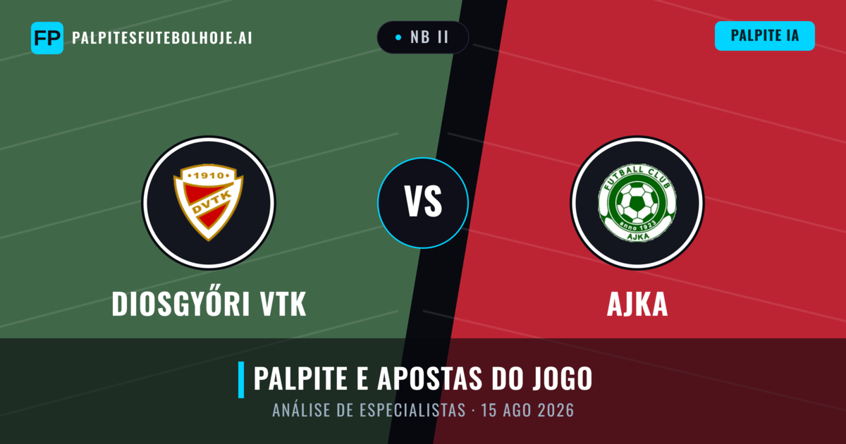 Diosgyőri VTK vs Ajka — prognóstico e prévia do jogo