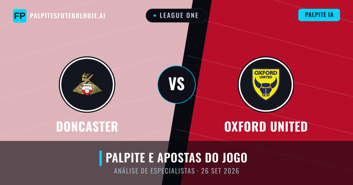 Doncaster vs Oxford United — prognóstico e prévia do jogo