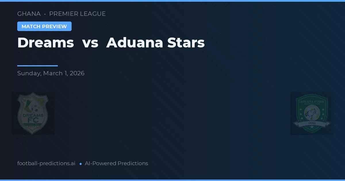 Dreams vs Aduana Stars — prognóstico e prévia do jogo