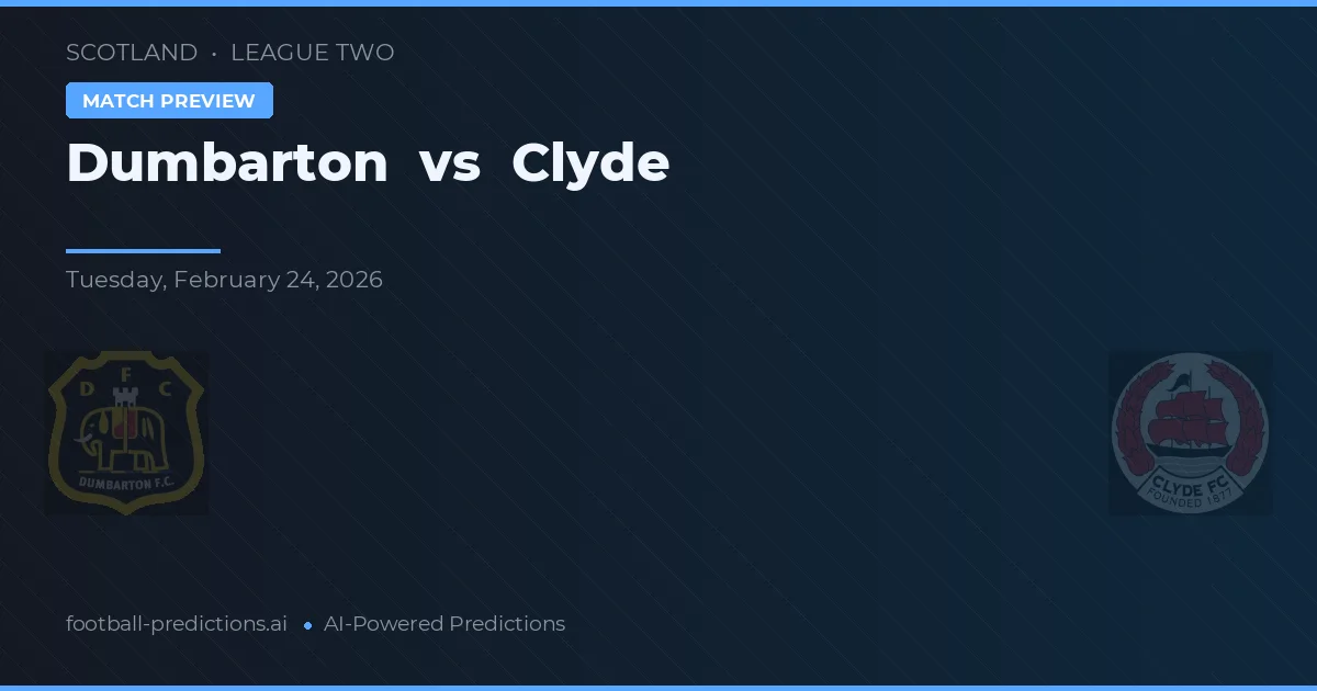 Dumbarton vs Clyde — prognóstico e prévia do jogo