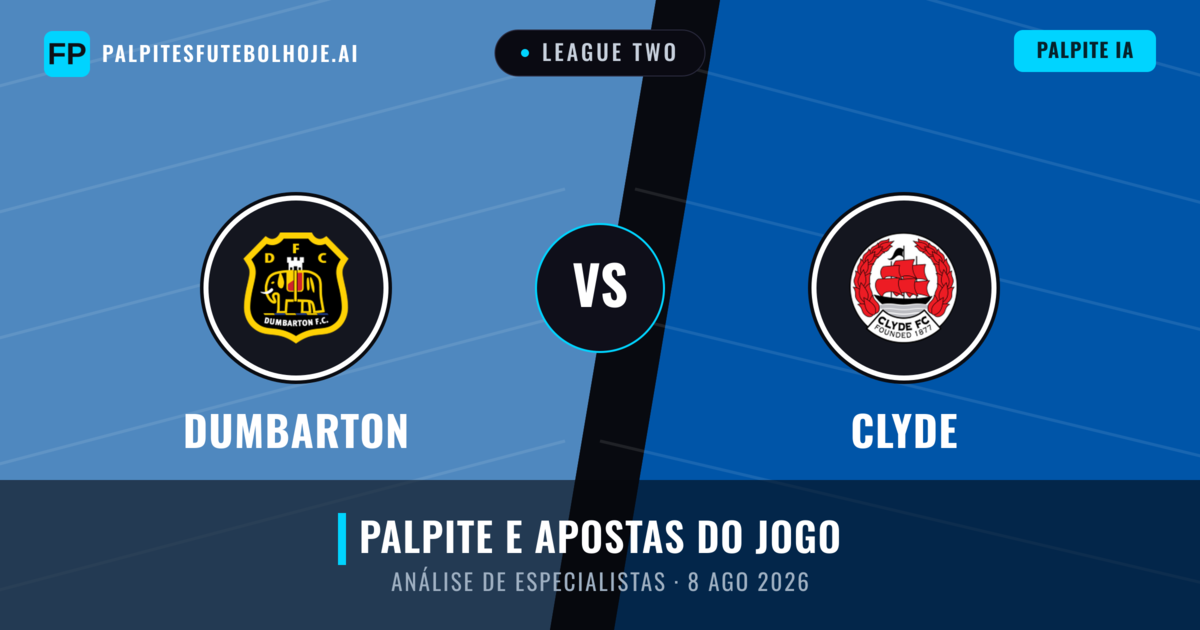 Dumbarton vs Clyde — prognóstico e prévia do jogo