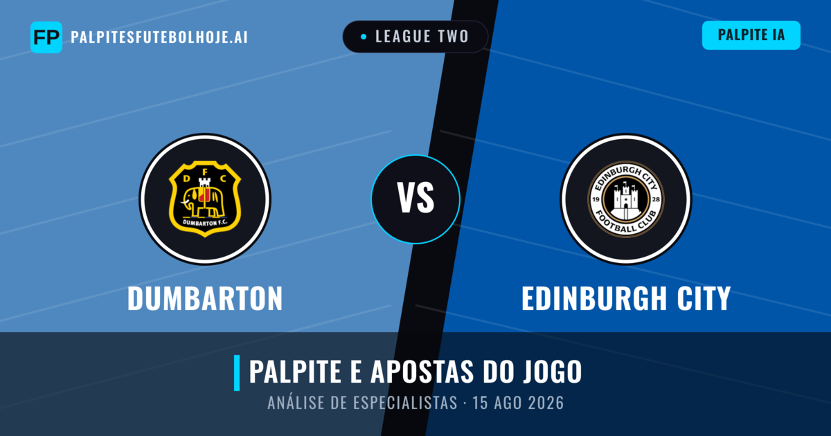 Dumbarton vs Edinburgh City — prognóstico e prévia do jogo