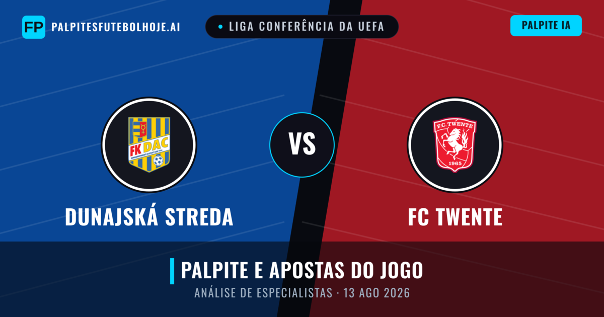Dunajská Streda vs FC Twente — prognóstico e prévia do jogo