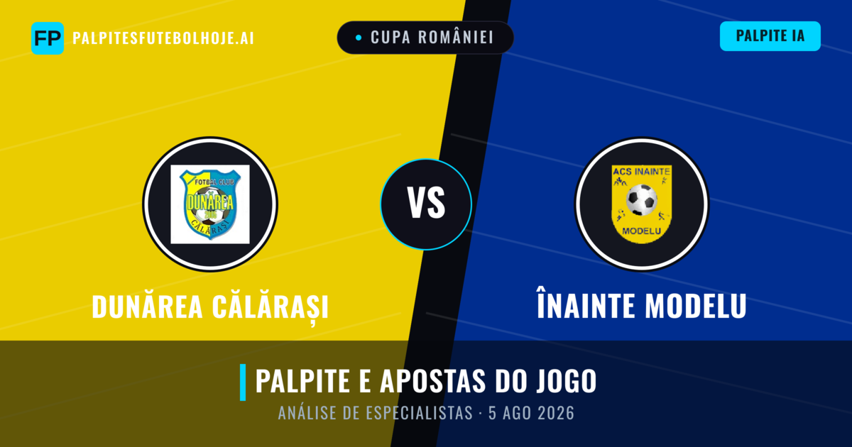 Dunărea Călărași vs Înainte Modelu — prognóstico e prévia do jogo
