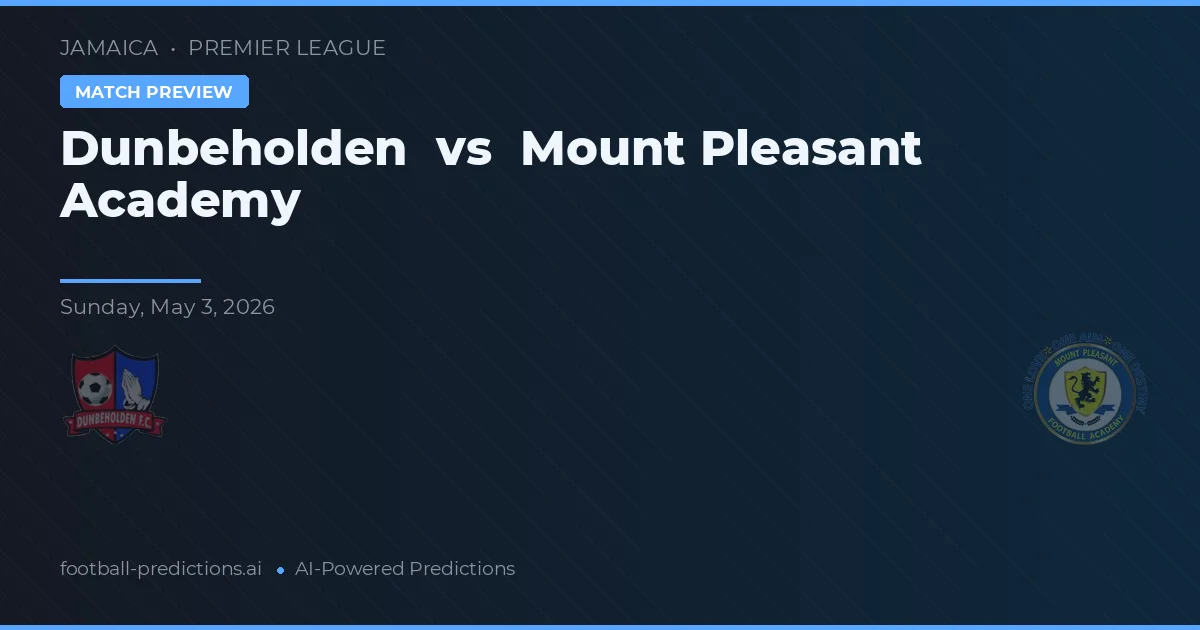 Dunbeholden vs Mount Pleasant Academy — prognóstico e prévia do jogo