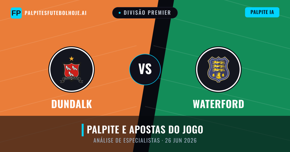 Dundalk vs Waterford — prognóstico e prévia do jogo