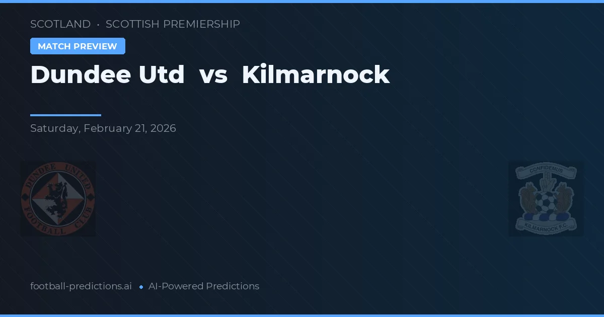 Dundee United vs Kilmarnock — prognóstico e prévia do jogo