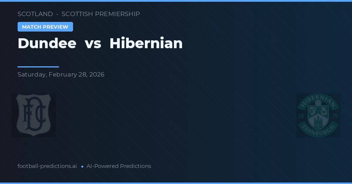 Dundee vs Hibernian — prognóstico e prévia do jogo