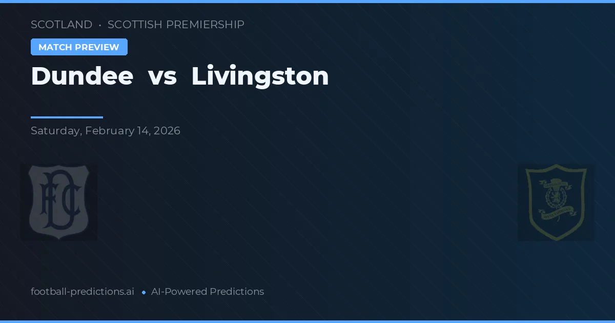Dundee vs Livingston — prognóstico e prévia do jogo
