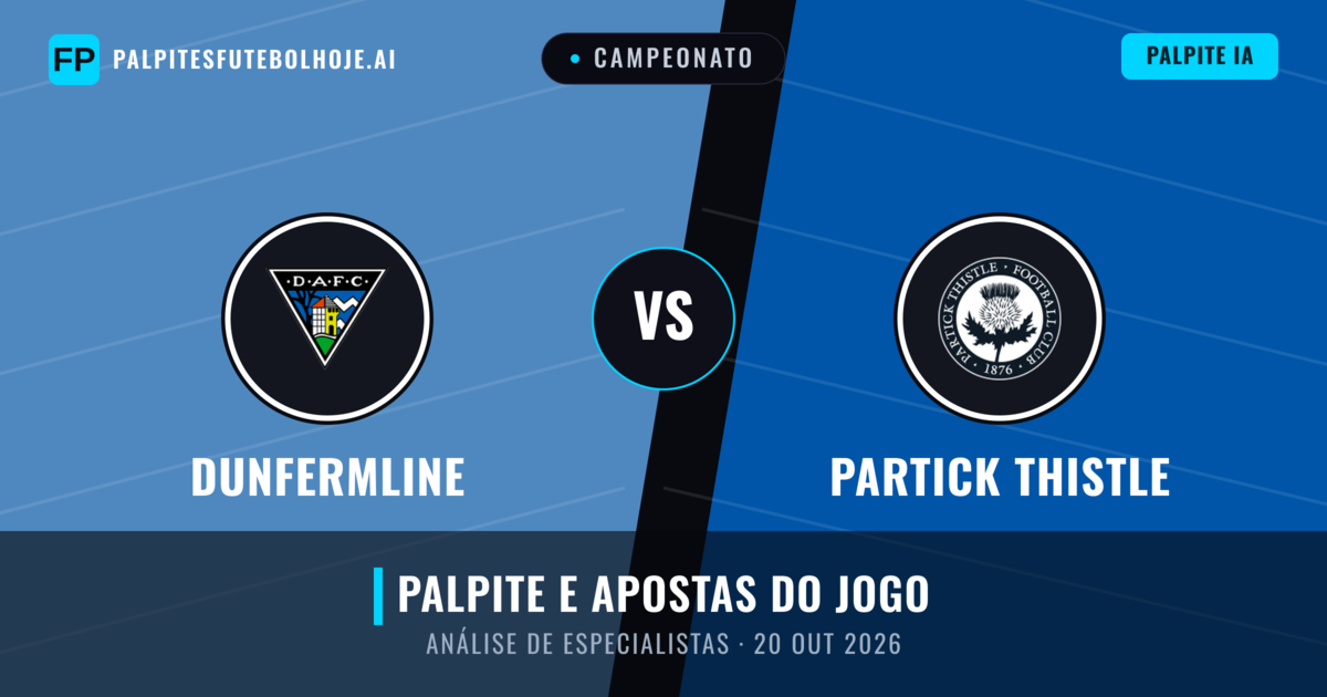 Dunfermline vs Partick Thistle — prognóstico e prévia do jogo