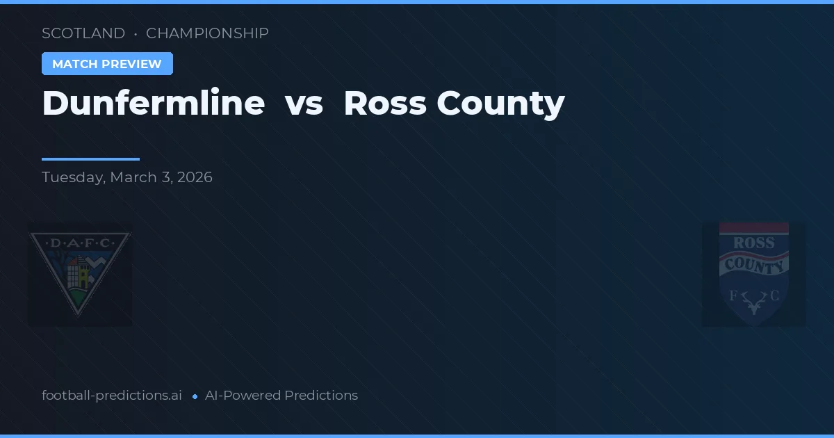 Dunfermline vs Ross County — prognóstico e prévia do jogo
