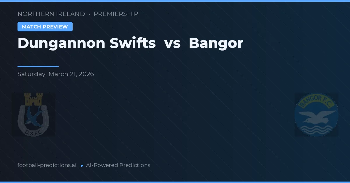 Dungannon Swifts vs Bangor — prognóstico e prévia do jogo