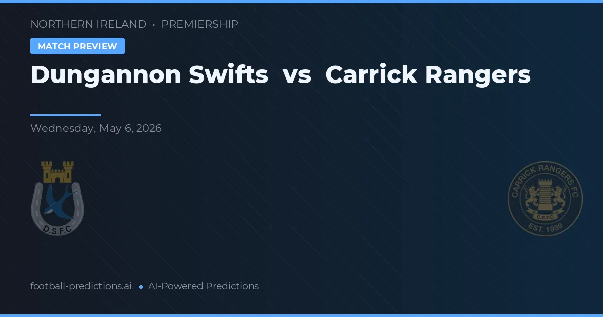 Dungannon Swifts vs Carrick Rangers — prognóstico e prévia do jogo