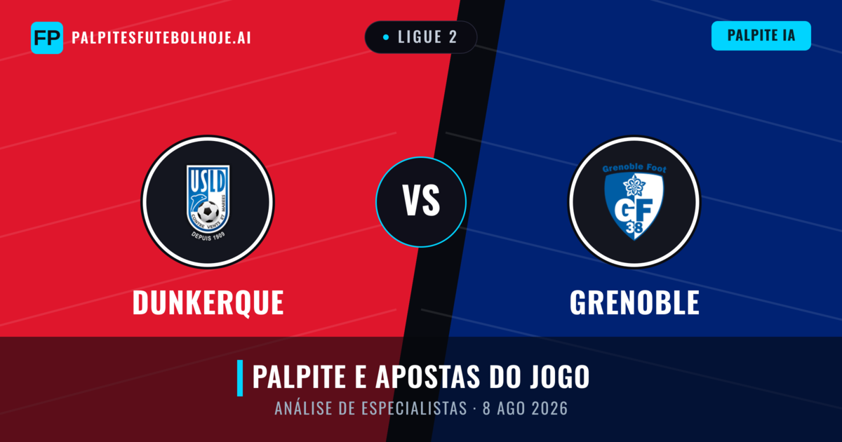 Dunkerque vs Grenoble — prognóstico e prévia do jogo