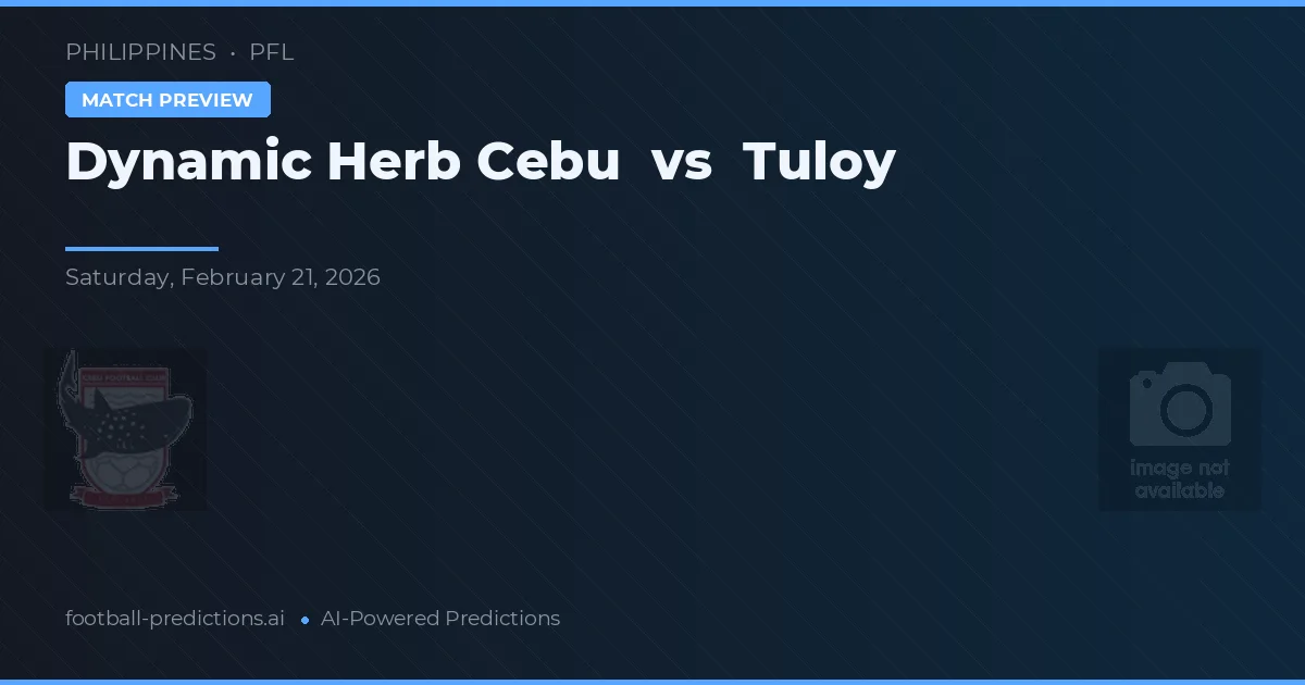 Dynamic Herb Cebu vs Tuloy — prognóstico e prévia do jogo
