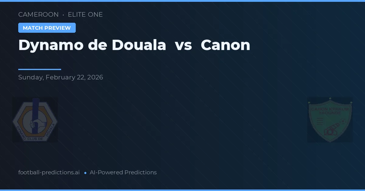 Dynamo de Douala vs Canon — prognóstico e prévia do jogo