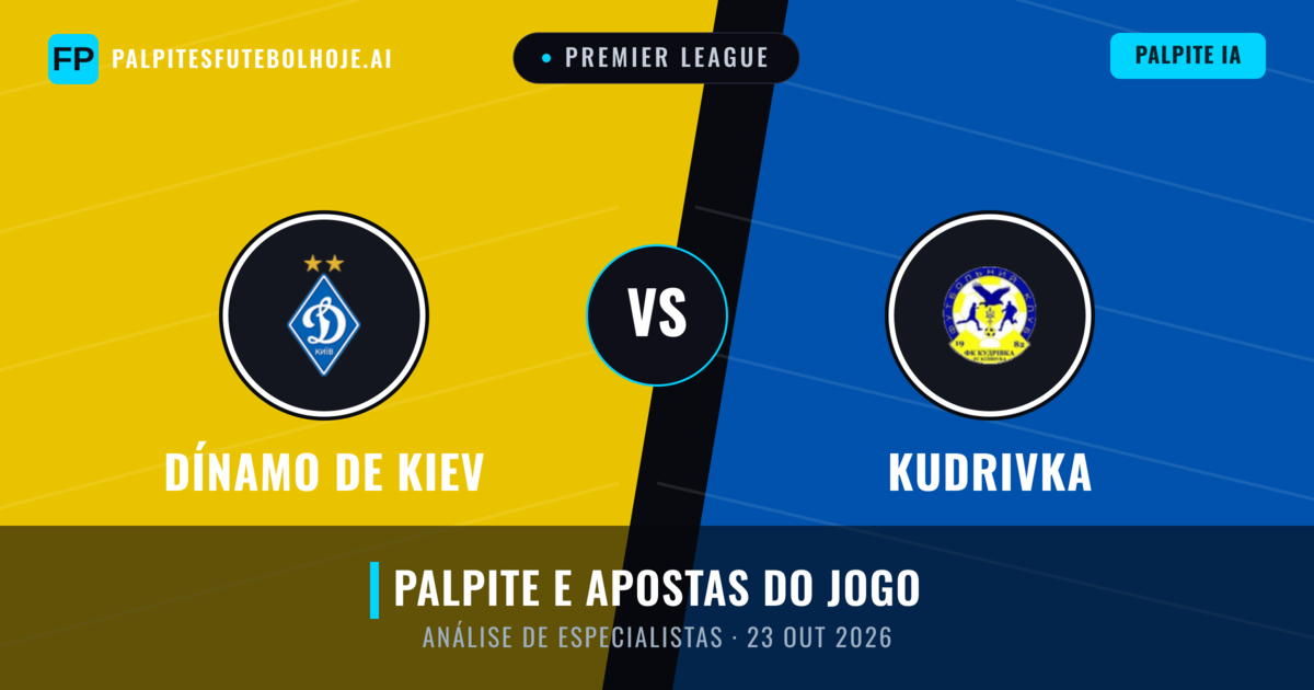Dínamo de Kiev vs Kudrivka — prognóstico e prévia do jogo