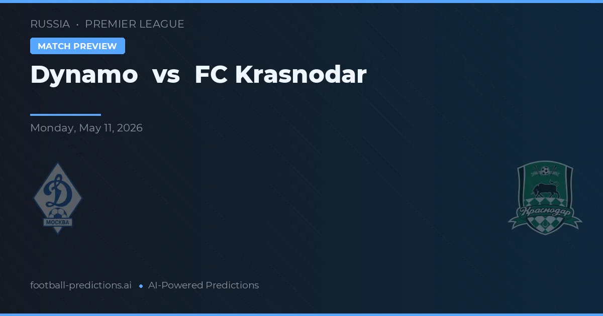 Dínamo vs FC Krasnodar — prognóstico e prévia do jogo